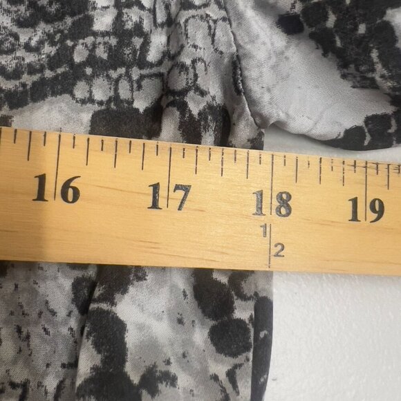 Sofia Collection Natalia Snakeskin Print Long Sleeve Romper - Picture 10 of 11